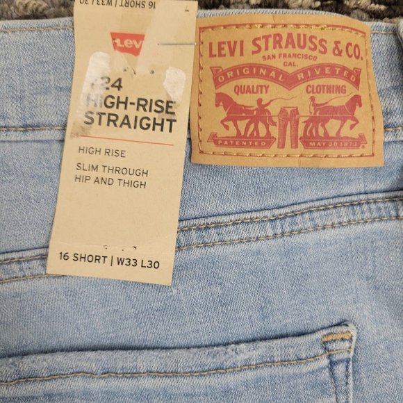 ❇️NWT❇️ Levi's Hi-Rise Straight Jeans 724 | 33 X 30 - Picture 7 of 7